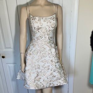 B Darlin Ivory Floral Mini Dress